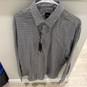 Boss Monochrome Checkered Men's Shirt